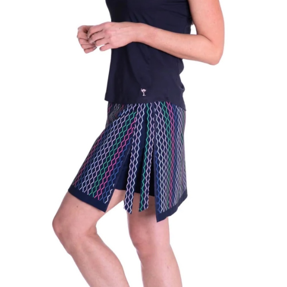 Golftini Performance Golf Skort Size 0 Blue Athletic Preppy Tennis - Picture 9 of 9